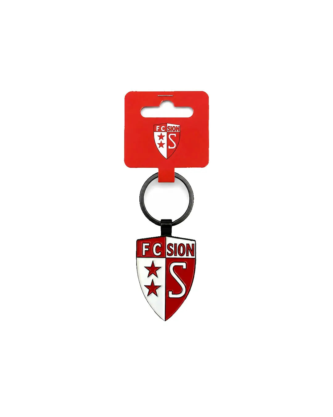 Porte-clés en métal avec le logo FC Sion