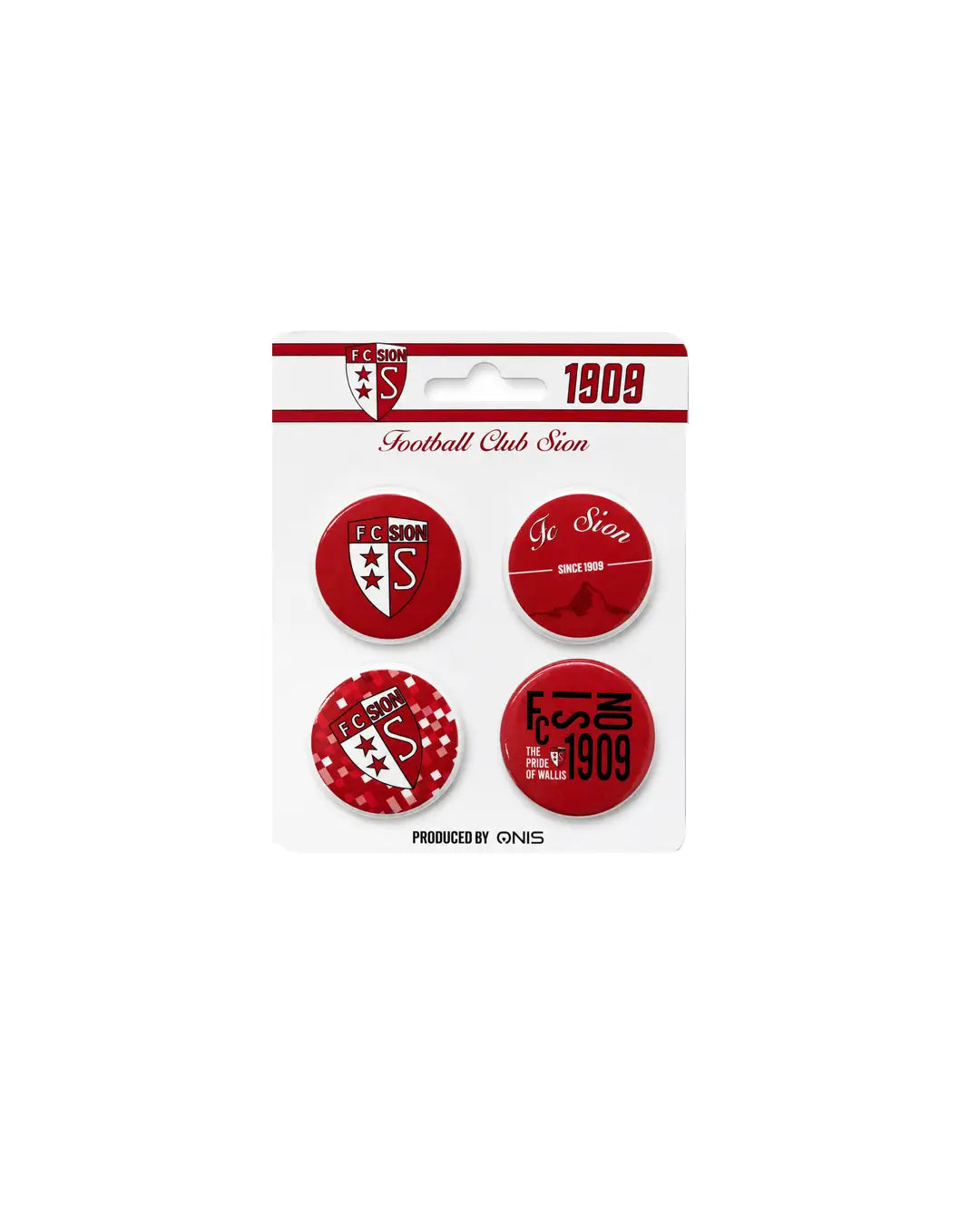 Lot de 4 pin's du FC Sion